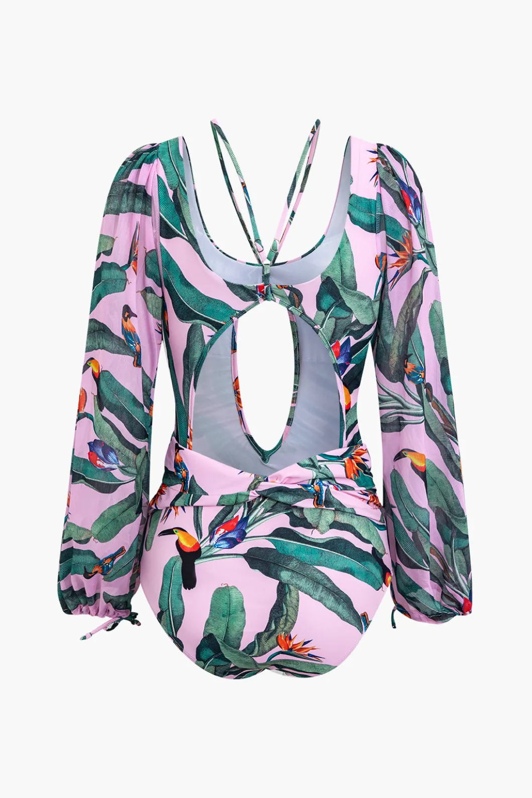 Floral Print Cut Out Tummy Control One-Piece Swimsuit>MICAS New