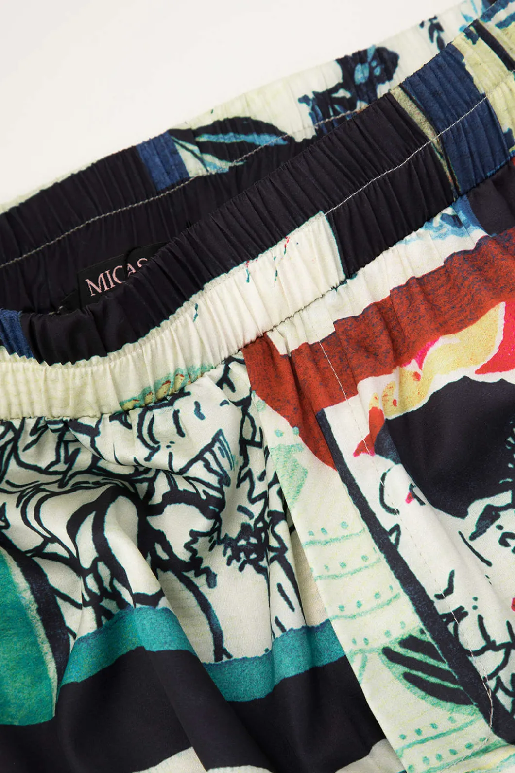 Floral Print High Waisted Straight Leg Pants>MICAS New