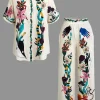 Floral Print Shirt And Pants Set>MICAS Outlet