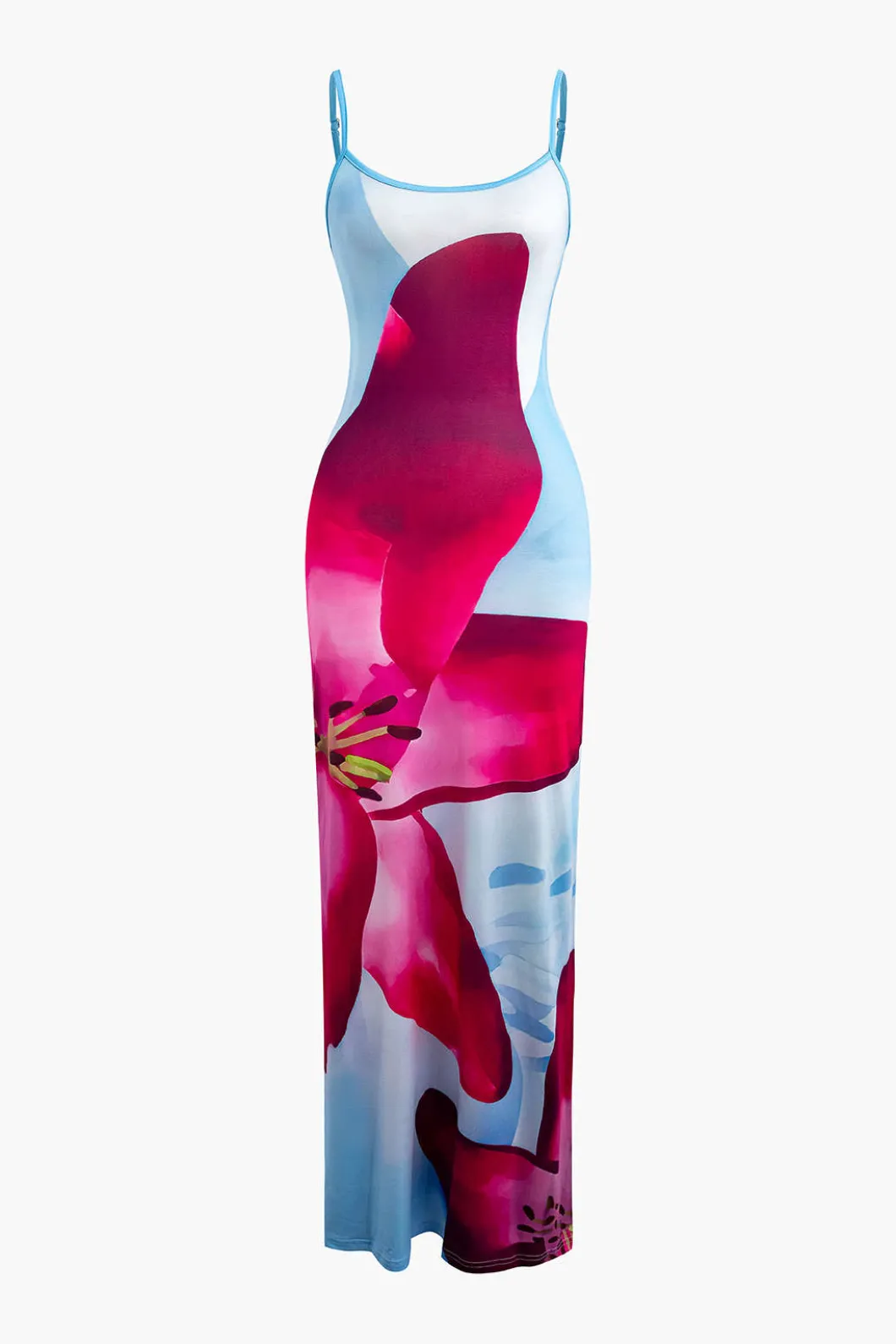Floral Print Slip Maxi Dress>MICAS Sale
