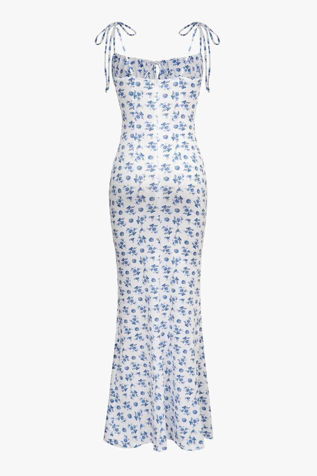 Floral Print Tie Strap Maxi Dress>MICAS Outlet