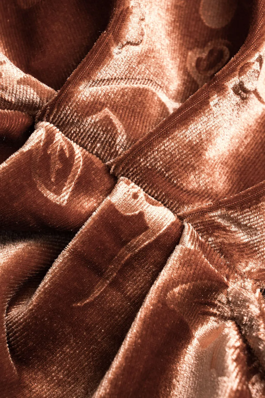 Floral Print Velvet Asymmetrical Bodysuit>MICAS Outlet