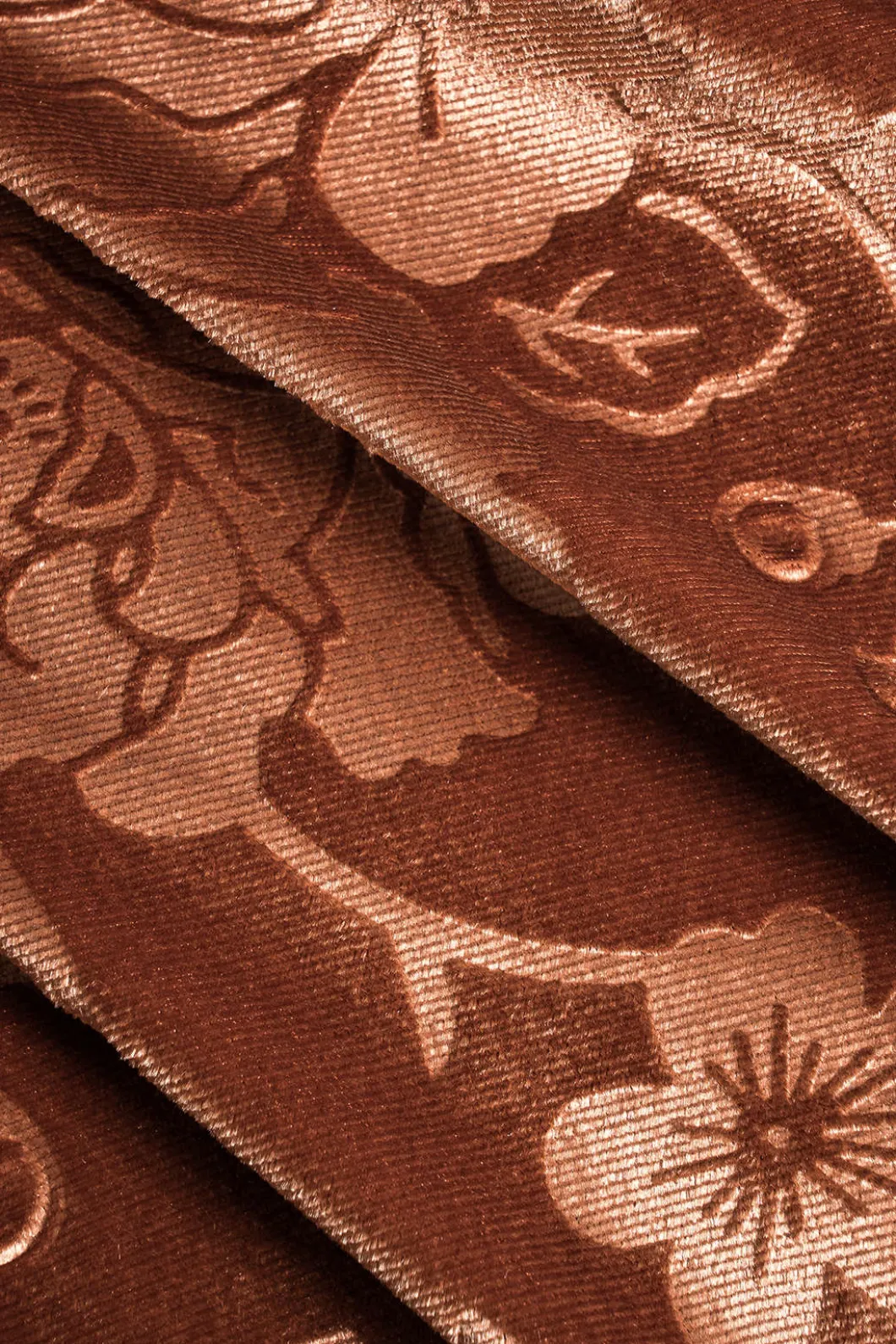 Floral Print Velvet Asymmetrical Bodysuit>MICAS Outlet