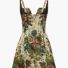 Floral Print V-neck Mini Dress>MICAS Online