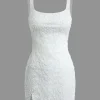 Flower Design Slit Tank Mini Dress>MICAS Sale
