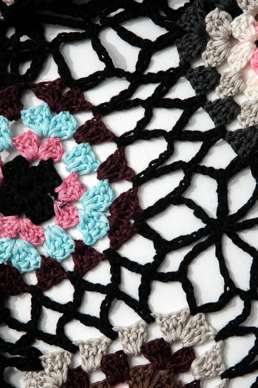 Flower Embroidery Hollow Out Crochet Knit Mini Skirt>MICAS Fashion