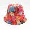 Frayed Patchwork Bucket Hat>MICAS Hot