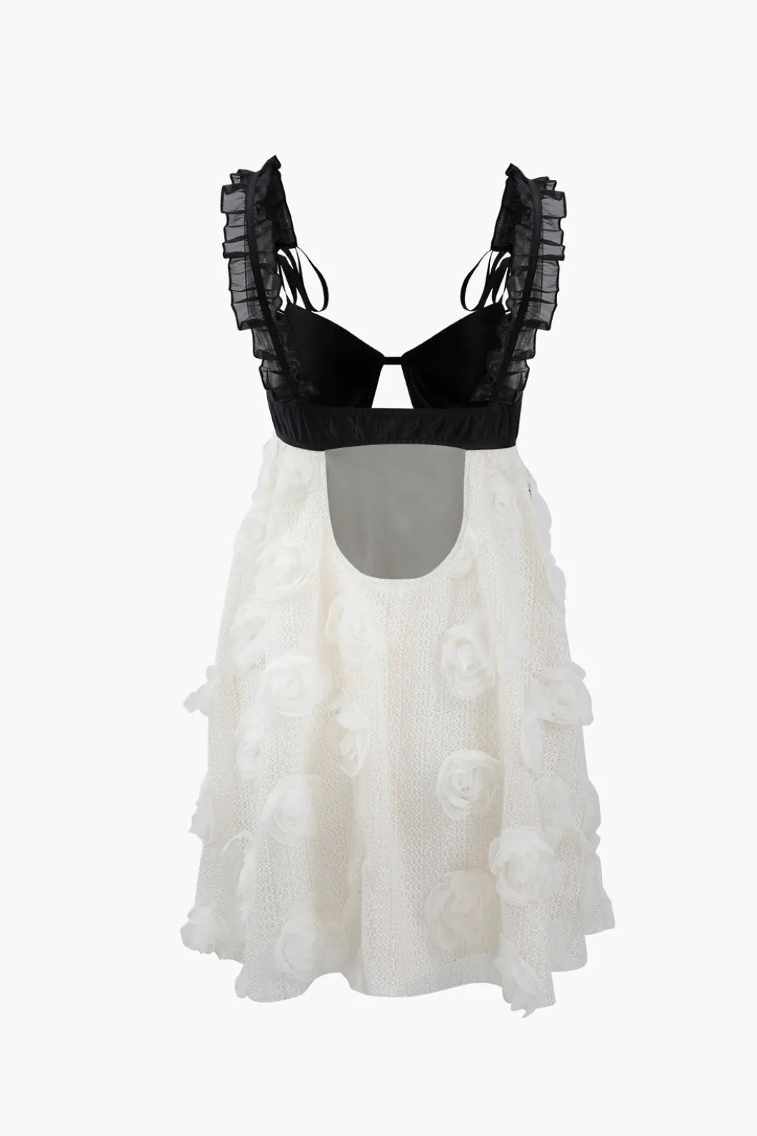 Frill Strap Floral Backless Mini Dress>MICAS Best