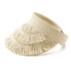 Fringe Brim Straw Visor Hat>MICAS Sale