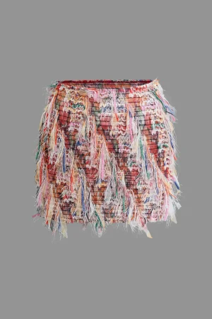 Fringe Mini Skirt>MICAS Best