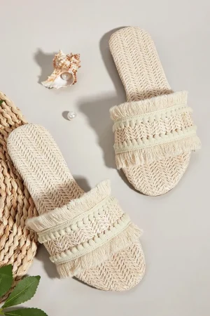Fringe Slippers>MICAS Discount