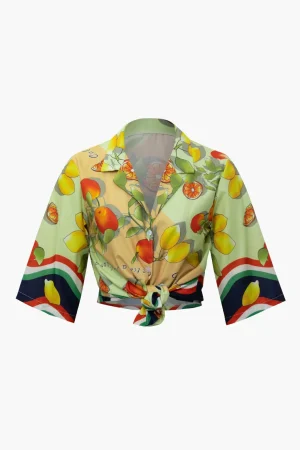 Fruit Print Short-Sleeve Shirt>MICAS Discount