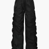 Gathered Drawstring Wide Leg Cargo Pants>MICAS Hot