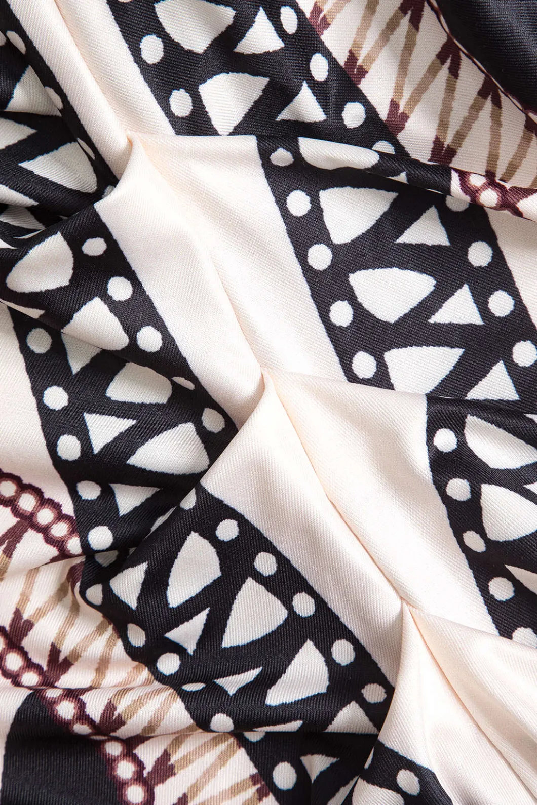 Geometric Print V-Neck Maxi Dress>MICAS Clearance