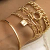 Layered Chain Bracelet Set>MICAS Fashion