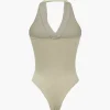 Halter Backless Polo Collar Bodysuit>MICAS Discount