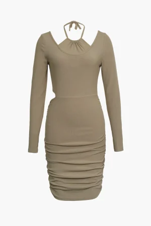 Halter Neck Mini Dress>MICAS Clearance