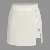 High Waist Faux Leather Zipper Mini Skirt>MICAS Online
