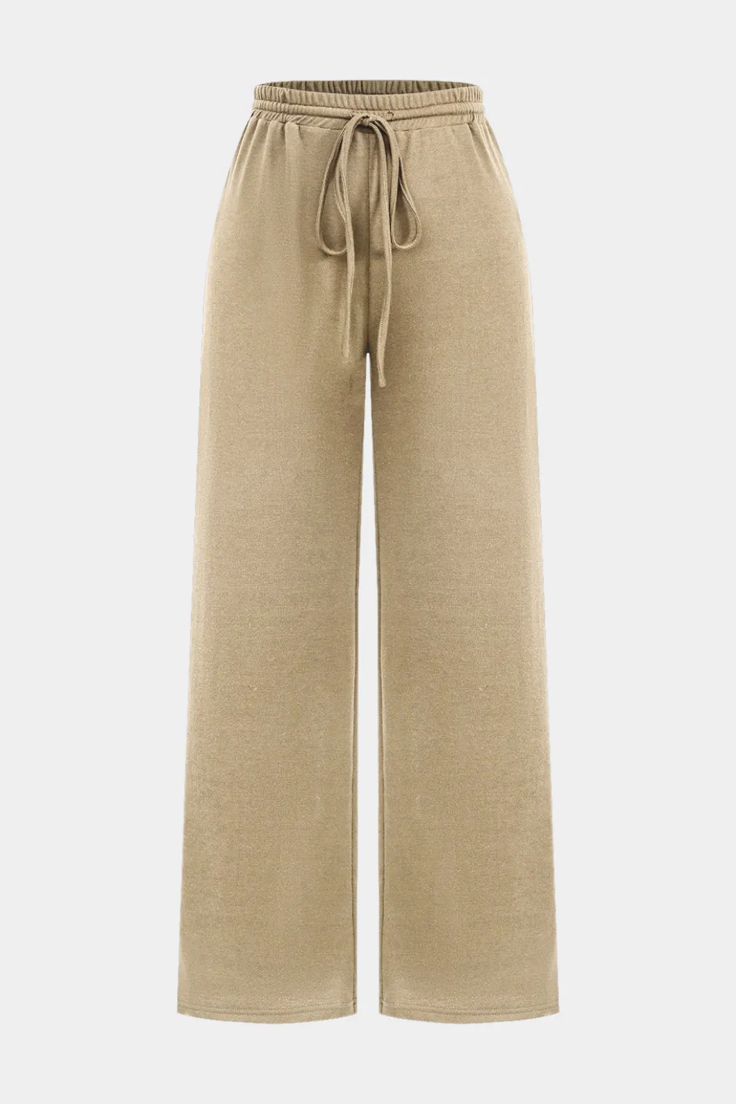 Hooded Ruched Cropped Top And Drawstring Straight Leg Pants Set>MICAS Clearance