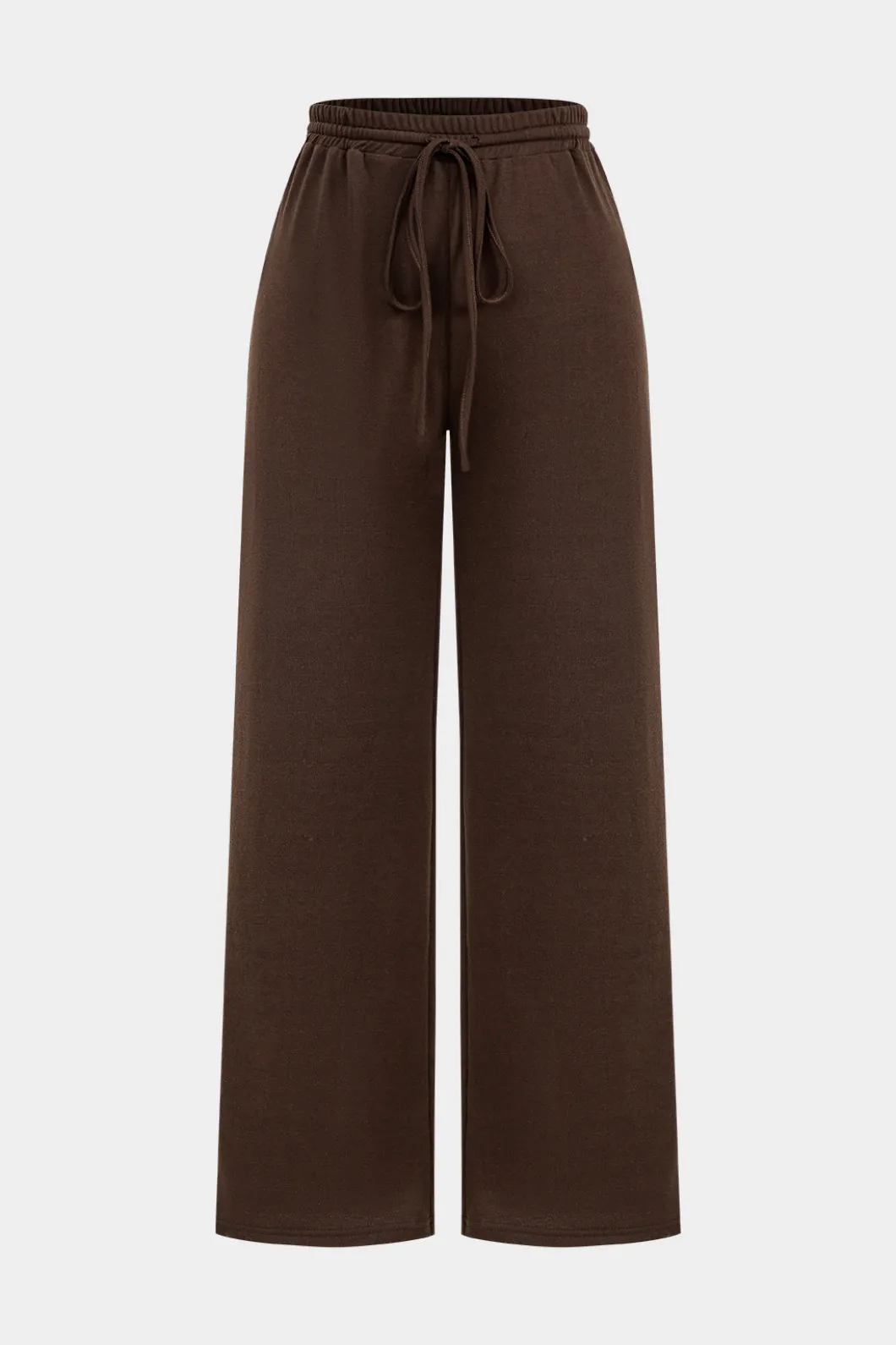 Hooded Ruched Cropped Top And Drawstring Straight Leg Pants Set>MICAS Clearance