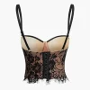 Hook And Eye Lace Bustier Cami Top>MICAS Outlet