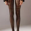 Houndstooth Pattern Fishnet Tight>MICAS Best