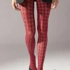 Houndstooth Pattern Fishnet Tight>MICAS Best
