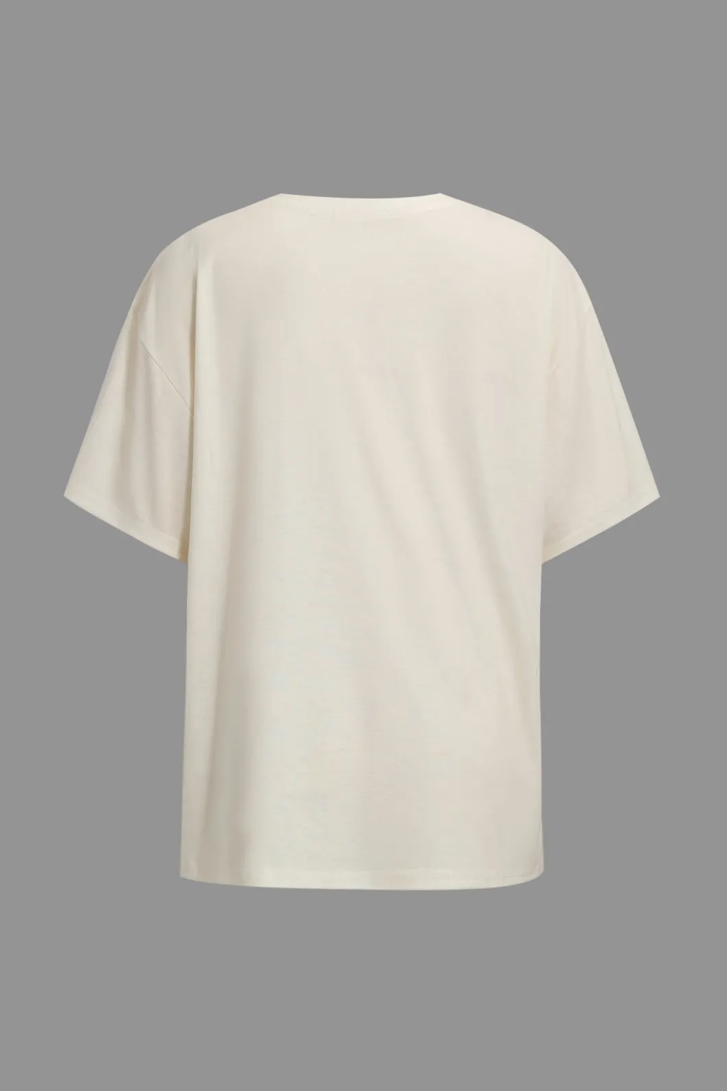 Illusion Pattern Print Round Neck T-Shirt>MICAS Online