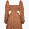 Indie All The Way Cut-Out Floral Mini Dress>MICAS Fashion