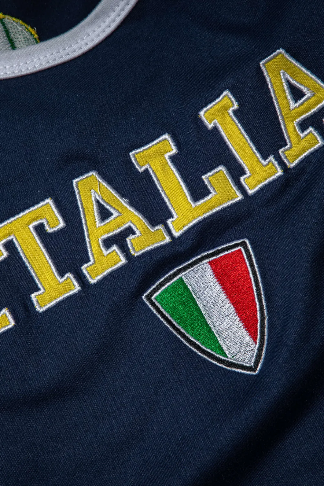 Italia Letter Embroidery T-shirt>MICAS Hot