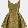 Jacquard Ruched Sleeveless Mini Dress>MICAS Sale