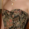 Jacquard Tie Back Strapless Tube Top>MICAS Discount