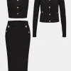 Knit Bottom Tank Top And Cardigan And Skirt Set>MICAS New