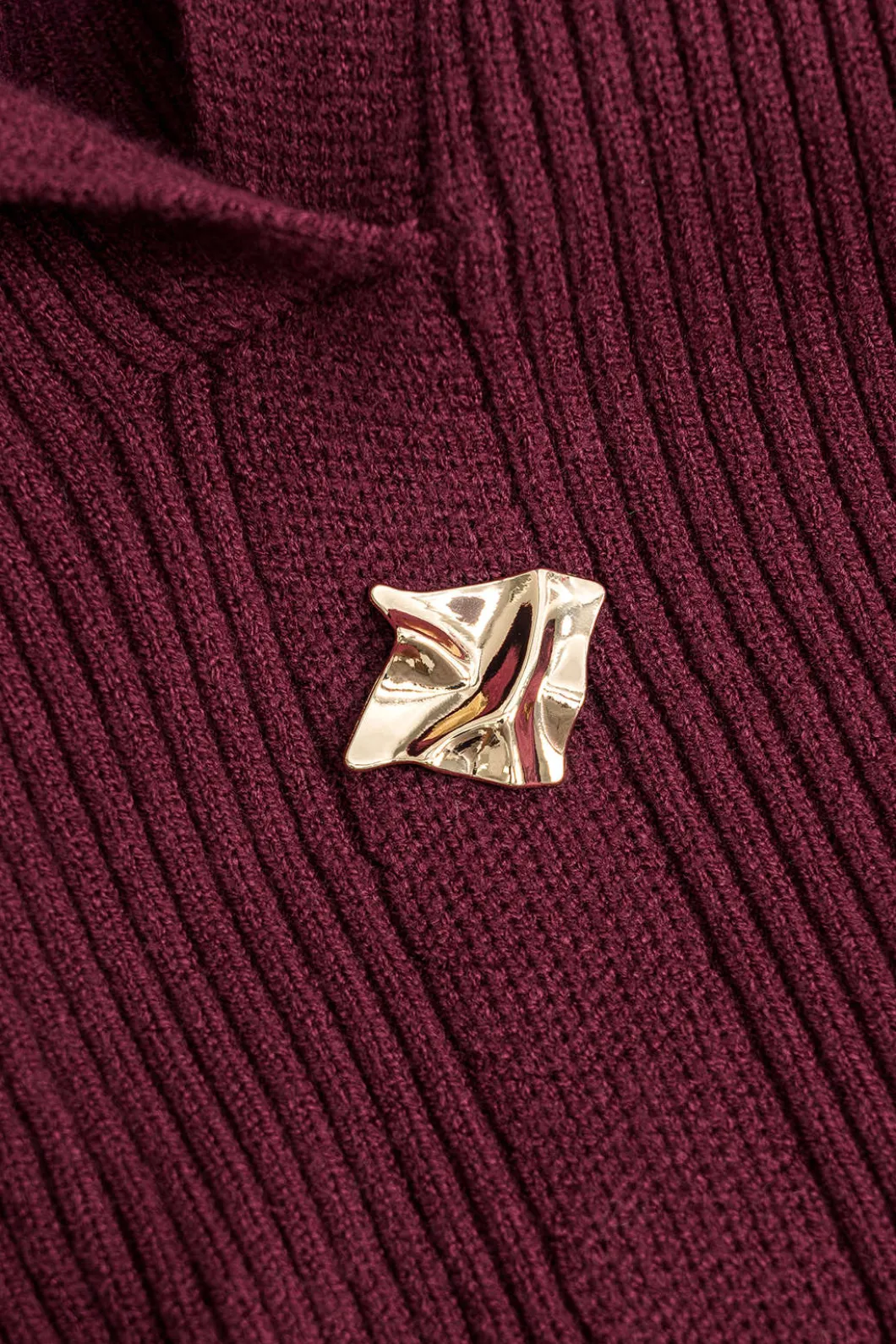 Knit Button Metallic Long-Sleeve Top And Maxi Skirt Set>MICAS Outlet