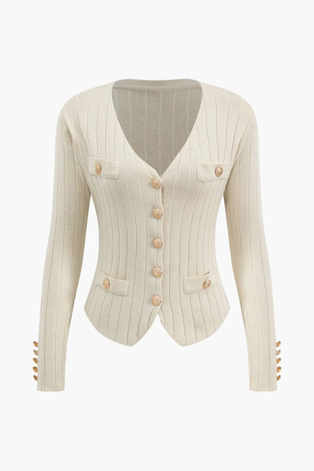 Knit Button Vest And Cardigan And Skirt Set>MICAS Outlet