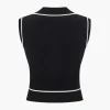Knit Color Block Button Vest>MICAS Discount