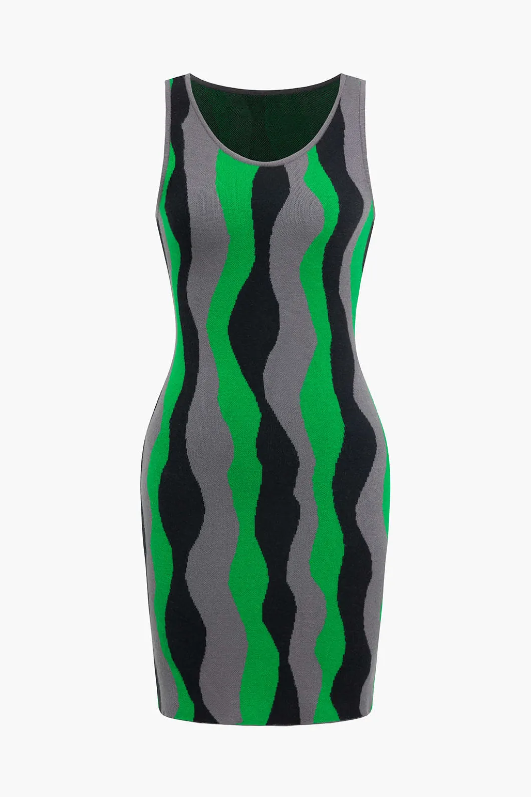 Knit Color Block Mini Dress>MICAS Outlet