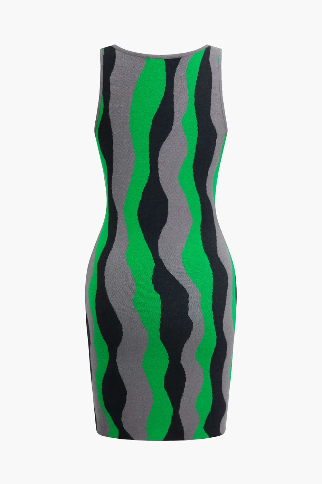 Knit Color Block Mini Dress>MICAS Outlet