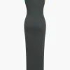 Knit Color Block Tank Maxi Dress>MICAS Fashion