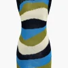 Knit Contrast Tank Mini Dress>MICAS Fashion