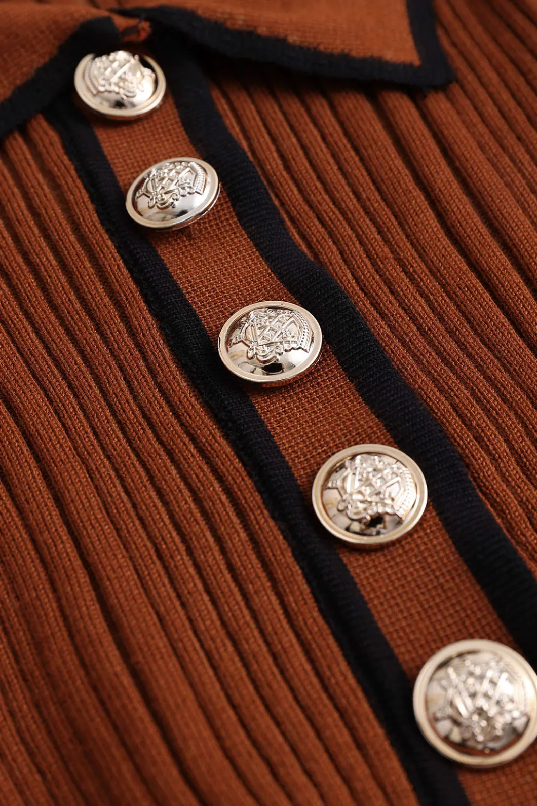 Knit Long Sleeve Button Dress>MICAS Outlet