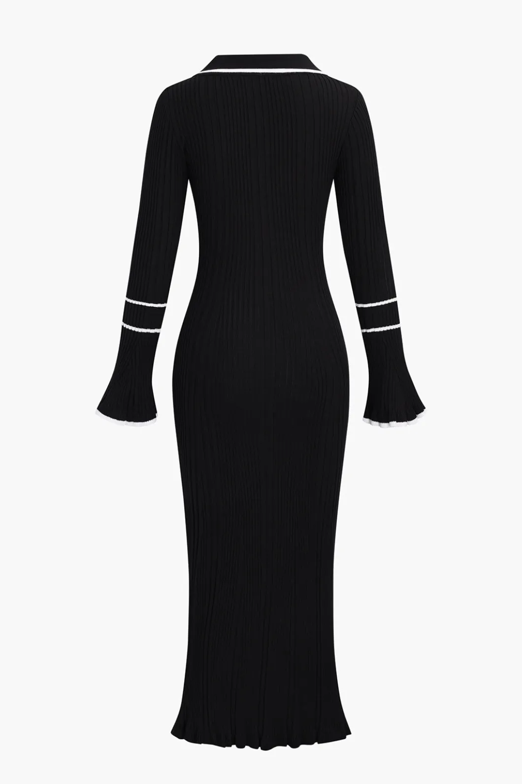 Knit Long Sleeve Button Dress>MICAS Outlet