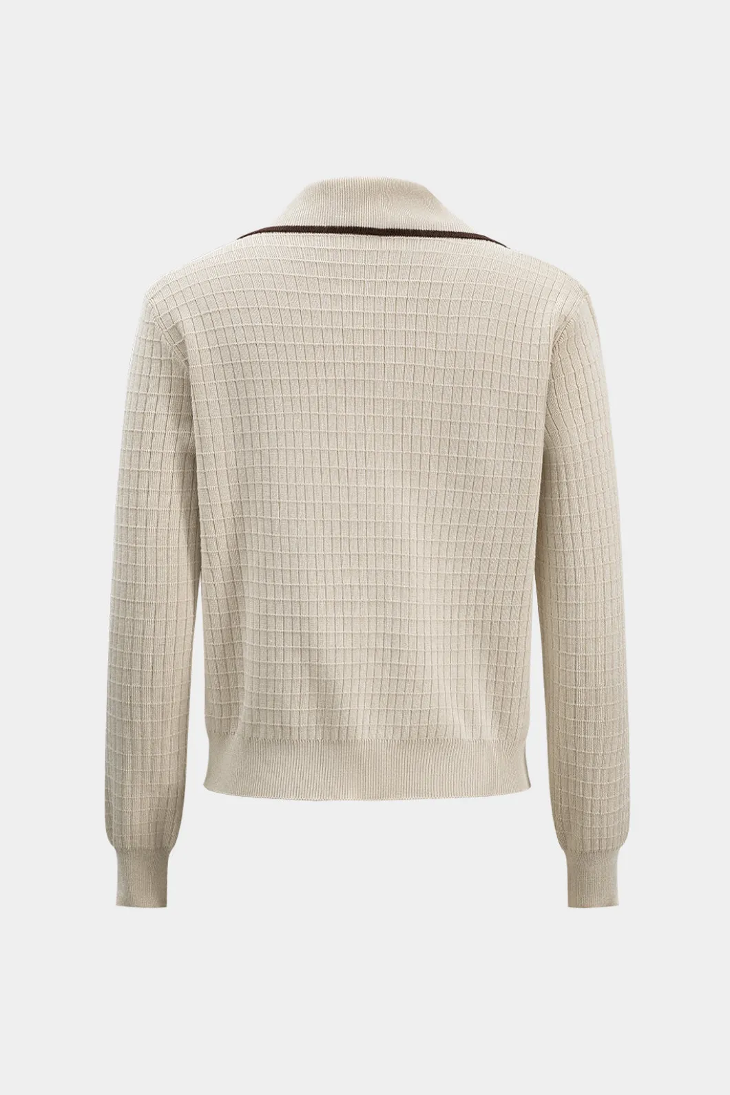 Knit Metallic Button Fake Pocket Long-Sleeve Top And Skirt Set>MICAS New