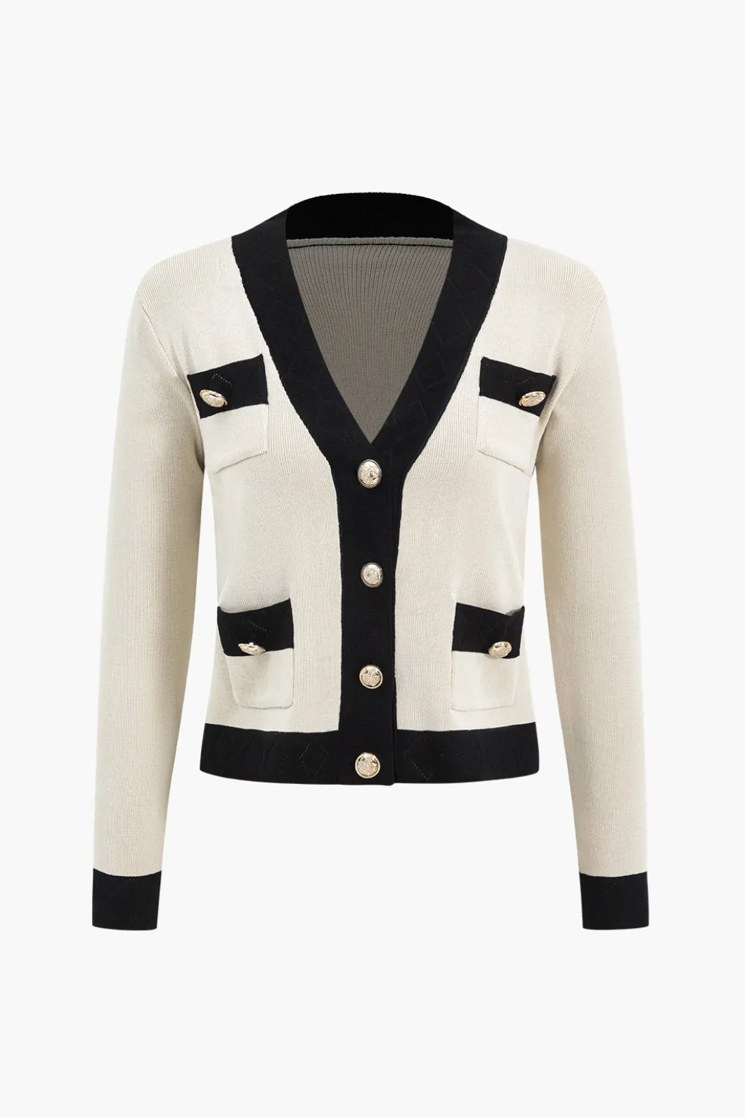 Knit Metallic Button Pocket Top And Pants Set>MICAS Hot