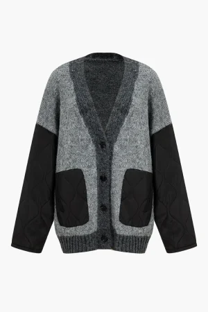 Knit Patchwork Jacket>MICAS Discount