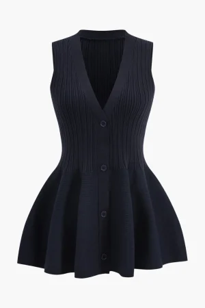 Knit Puff Sleeveless Vest>MICAS New