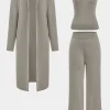 Knit Tank Top And Cardigan And Pants Set>MICAS Clearance