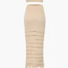 Knit Tube Top And Tassel Hem Skirt Set>MICAS Discount