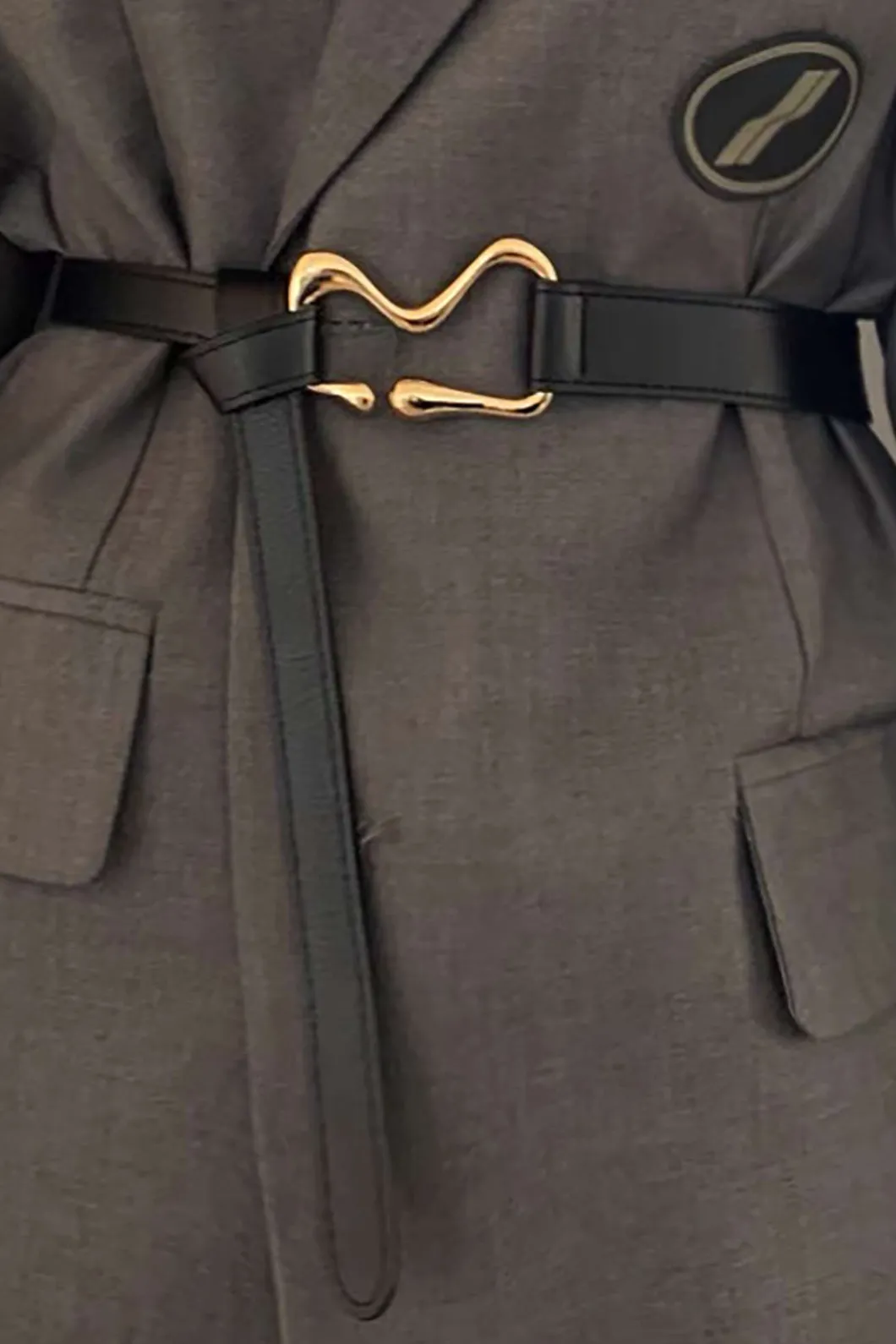 Knot Decoration And Waist Design Leather Belt>MICAS Outlet