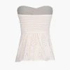 Knot Front Knit Embroidered Tube Top>MICAS Best